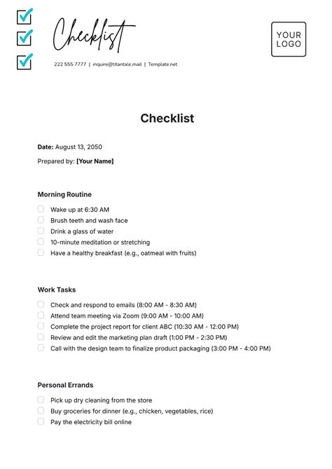 Checklist Format 的图像结果