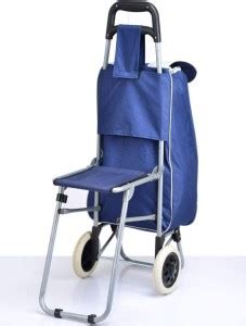 Inditradition hopping Trolley Bag with Attached Folding Chair | Luggage ...