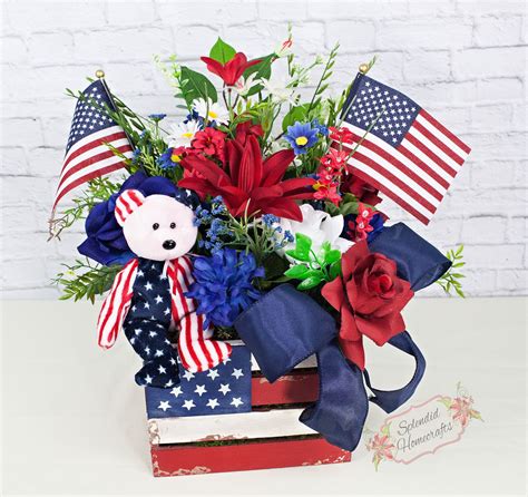 4th of july flower arrangement ideas