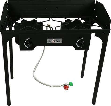 Amazon.com: COOKAMP High Pressure Double Propane Burner Outdoor Camping ...