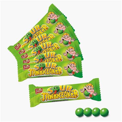 Tosca Jawbreaker Candy- Green Apple Flavour Combo | Hard Bubble Gum ...