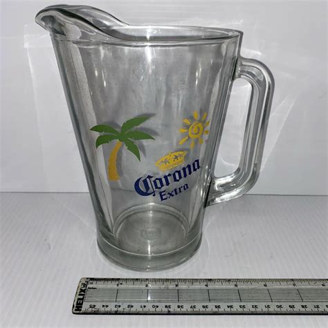 Vintage Corona Extra Heavy Duty Glass Beer Pitcher 60 Ounces | #3931917983