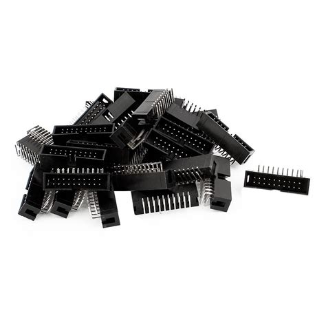ELECTROPRIME IDC Right Angled Box Header Connector 20 Way Pitch 2.54mm ...
