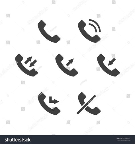 Log Call Icon Vector Design Set Stock Vector (Royalty Free) 719441014 | Shutterstock