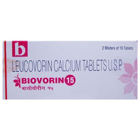 Biovorin 15 Tablet | Uses, Side Effects, Price | Apollo Pharmacy