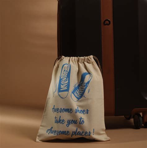 Shreeyasindia Eco-Friendly Natural Cotton Shoe and Lingerie Bags (Pack ...