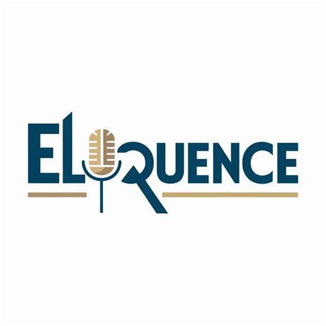 Eloquence Word Logo Design with Unique and EyeCatching Elements | AI Image Generator