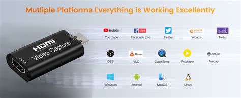 Microware Audio Video Capture Card, HDMI to USB 2.0, Full HD UP to ...