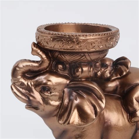 Buy Jaguar Polyresin Elephant Figurine with T-light Holder from Home ...