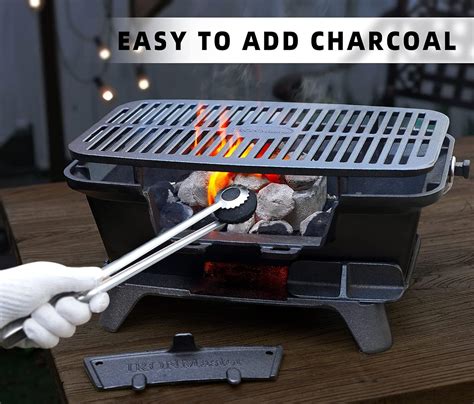 Buy IronMaster CI-2020,Pre-Seasoned Large Cast Iron Charcoal Grill ...
