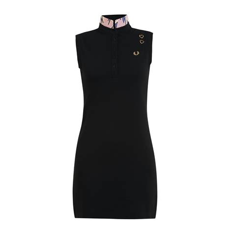 Buy Fred Perry Women Black Solid Button Front Dress Online - 730252 ...