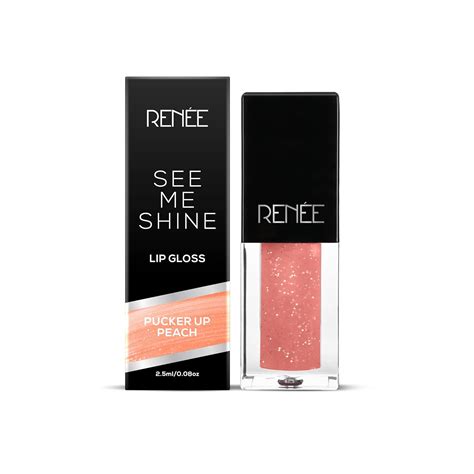 Buy RENEE See Me Shine Lip Gloss - Pucker Up Peach 2.5ml|Non Sticky ...