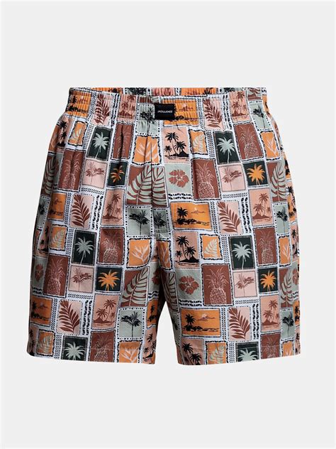 Buy Brown Printed Cotton Boxers for Mens Online at Jack&Jones | 901857802