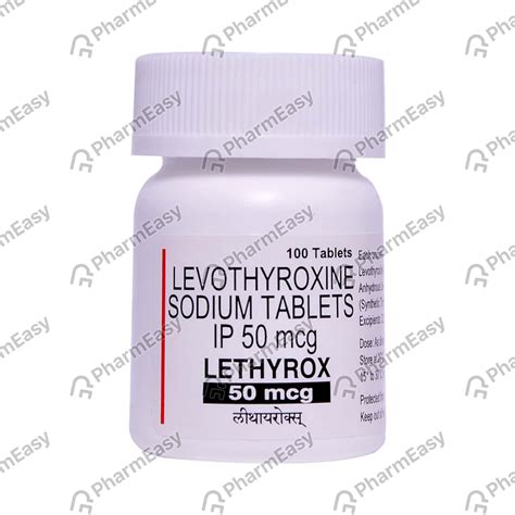Lethyrox 50 MCG Tablet (120): Uses, Side Effects, Price & Dosage ...
