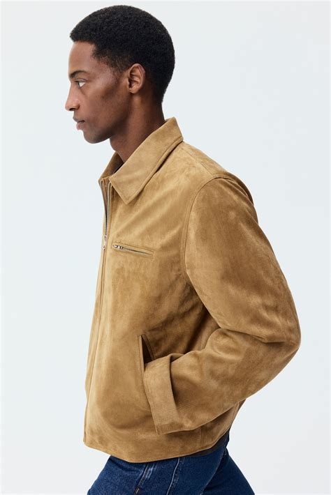Collared jacket - Dark beige - Men | H&M IN
