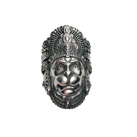 Buy Gift Nest Hanuman Ring Warrior Protector Ramayana Hinduism Ring for ...