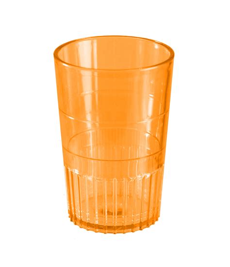 Plastic Shot Glass with 1oz. Pour Line - Orange - Tumblers and Trays Inc.