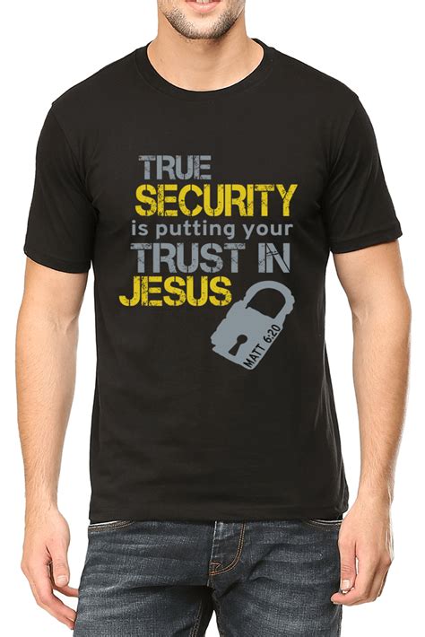 True Security - Christian T-Shirt | Inspirational Unisex Tee – Living Words