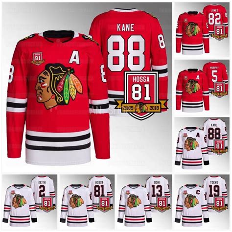 Chicago Blackhawks Jersey Black Custom Hockey Jersey With Hossa Patch ...