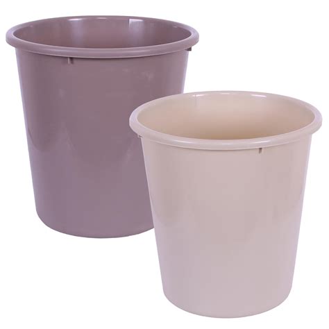 Kuber Industries (Set of 2) Plastic Open Top Dustbin Without Lid - Food ...