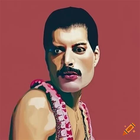 Freddie mercury in spongebob attire on Craiyon
