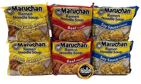 Buy 12 Pack Variety Bundle Pack of Maruchan Ramen Noodle Soup. Popular ...