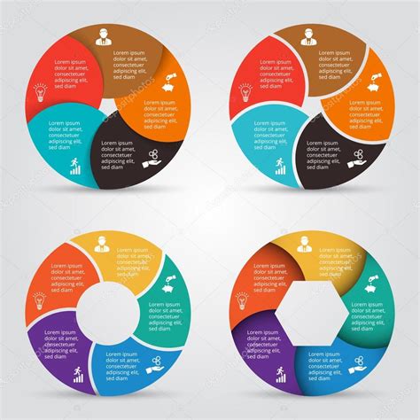 Vector circle elements set for infographic. — Stock Vector © abert84 ...