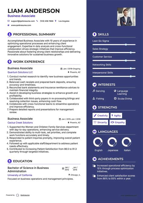 10+ Business Associate Resume Samples & Templates for 2025