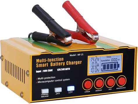 12-Amp Smart Battery Charger,Lithium,Lead-Acid(AGM/Gel/SLA) Pulse Repair Car Battery Charger ...