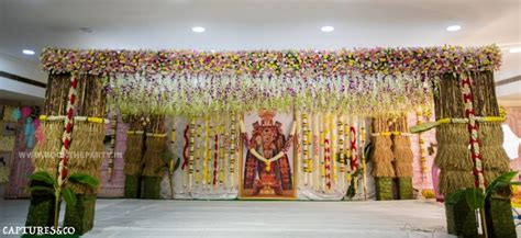 ORCHIDS HANGING & TRADITIONAL PILLARS THEME-Decorations | BookTheParty.in