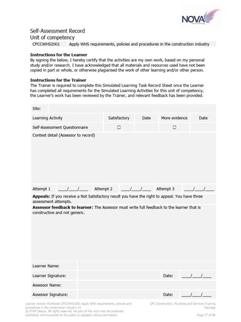 Image result for Format of Recording Performance of a Learner