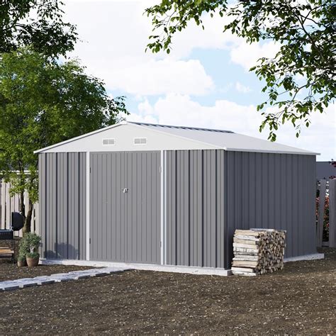 Patiowell 10x10 FT Outdoor Storage Shed with Floor Frame - Instruction ...