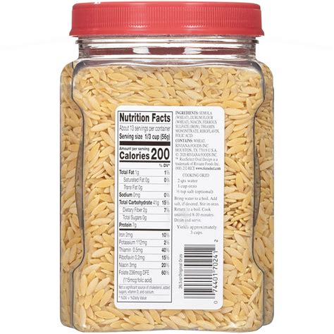 Rice Select Orzo Pasta, 24.5 oz; Quality and service are found at PHG!