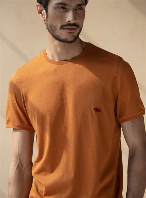 Buy Sun Crew | Casual Mocha Cotton T-Shirt for Men Online | Andamen - PEP