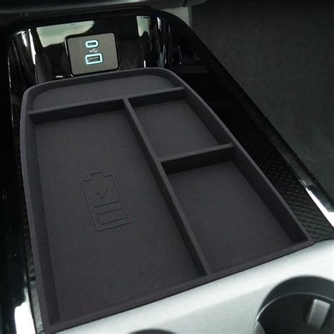 Buy AOSK for Mustang Mach e Wireless Charger Center Console Organizer ...