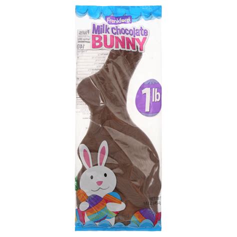 Frankford Solid Milk Chocolate Easter Bunny, 1 lb. - Walmart.com