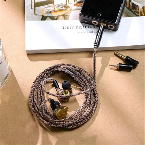 Tripowin Amber Modular Upgrade Cable for IEMs | The Audio Store