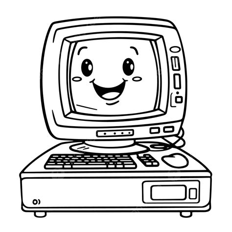 Computer Screen Coloring Page 的图像结果