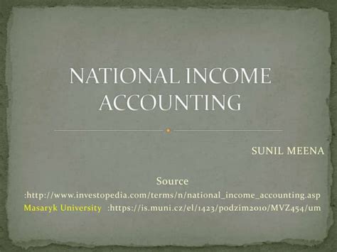 Image result for National Income Accounting Example
