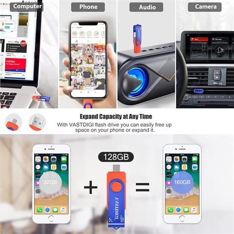 Buy VASTDIG USB C Flash Drive 128GB High Speed USB 3.0 Type-C Dual ...