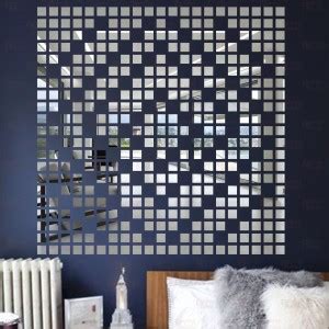 BEST DECOR 90 cm Chips Square Silver(Pack Of 100)6 Self Adhesive ...