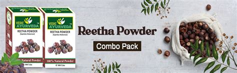 VEDICAYURVEDA Reetha Powder for Hair 100% Organic & Natura, Reduce Hair ...