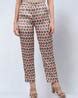 Buy Grey & Pink Trousers & Pants for Women by First Resort - Ramola ...
