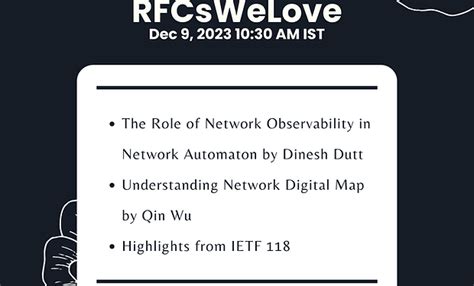 RFCsWeLove | iiesoc