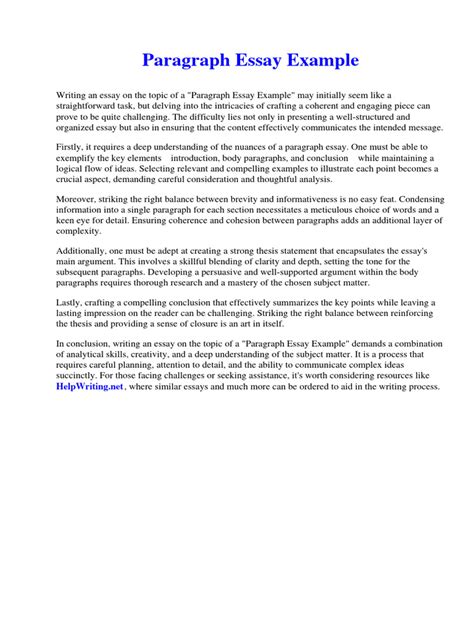 Image result for Examples of a Paragraph