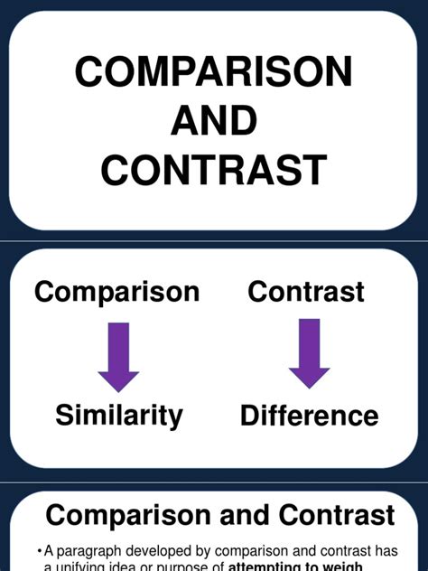Image result for Comparison and Contrast Pattern Examples