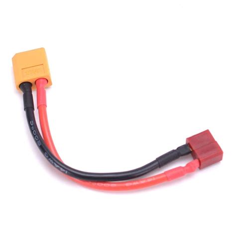 XT60 Male TO T Plug Female Connector with 14AWG Silicone Wire 15cm ...
