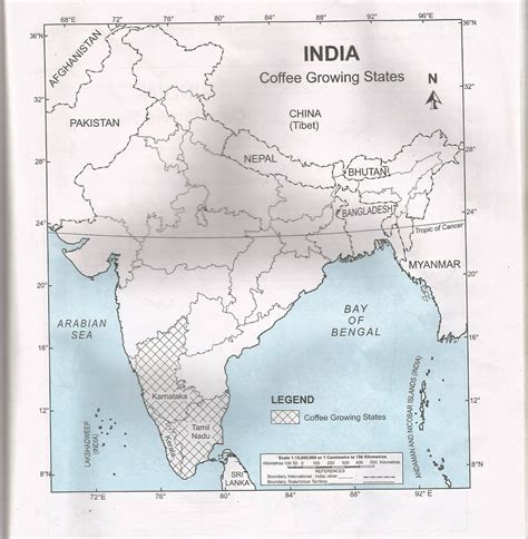 major producer states of coffee locate it in political map - Brainly.in