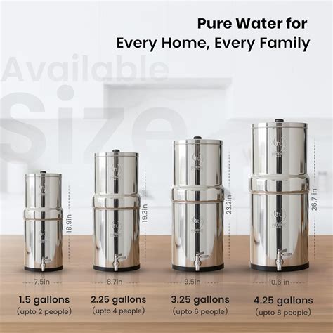 PHOENIXGRAVITY Gravity Water Filter System – 1.5 G NSF Certified India ...