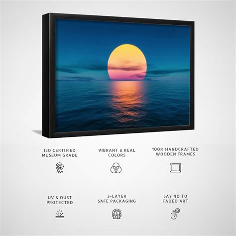 Buy Great sunset over the ocean Canvas Painting & Wall Art Online ...